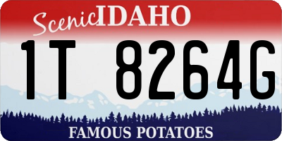 ID license plate 1T8264G