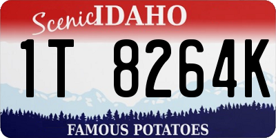 ID license plate 1T8264K
