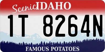 ID license plate 1T8264N