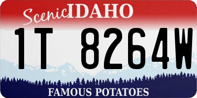 ID license plate 1T8264W