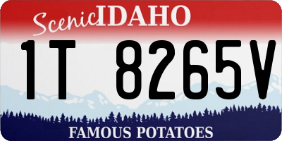 ID license plate 1T8265V