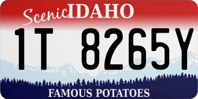 ID license plate 1T8265Y