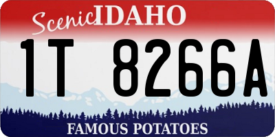 ID license plate 1T8266A