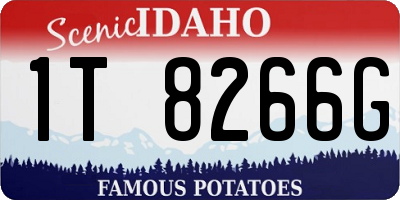 ID license plate 1T8266G