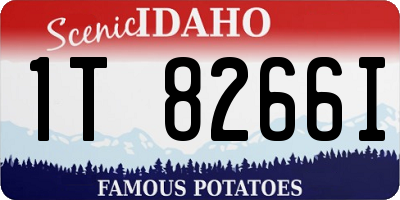 ID license plate 1T8266I