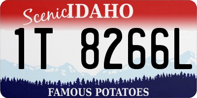 ID license plate 1T8266L