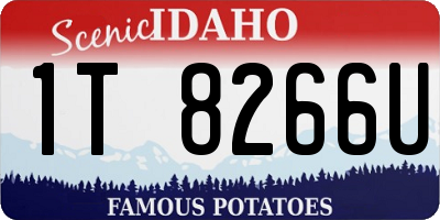 ID license plate 1T8266U
