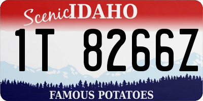 ID license plate 1T8266Z