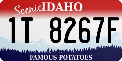 ID license plate 1T8267F