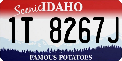 ID license plate 1T8267J
