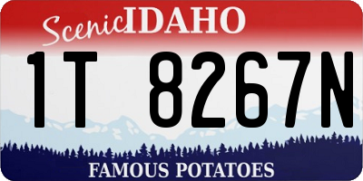 ID license plate 1T8267N