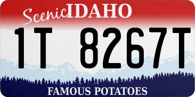 ID license plate 1T8267T