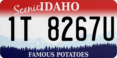 ID license plate 1T8267U