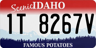 ID license plate 1T8267V