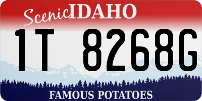 ID license plate 1T8268G