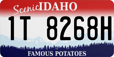 ID license plate 1T8268H