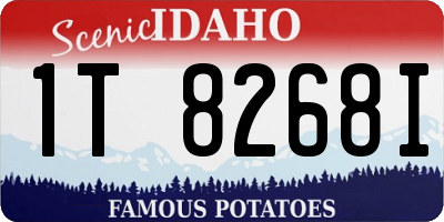 ID license plate 1T8268I