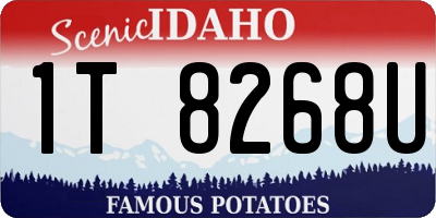 ID license plate 1T8268U