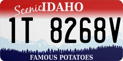 ID license plate 1T8268V