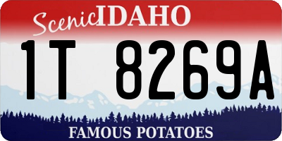ID license plate 1T8269A