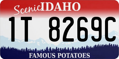 ID license plate 1T8269C