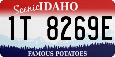 ID license plate 1T8269E
