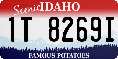 ID license plate 1T8269I