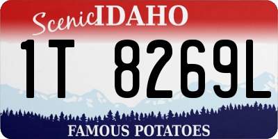 ID license plate 1T8269L
