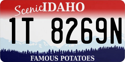 ID license plate 1T8269N