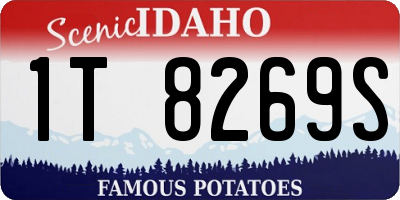 ID license plate 1T8269S