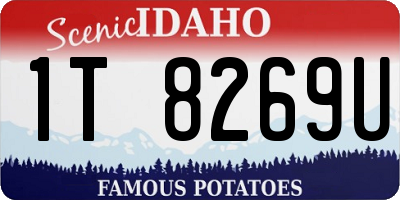 ID license plate 1T8269U