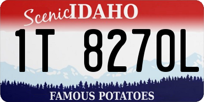 ID license plate 1T8270L