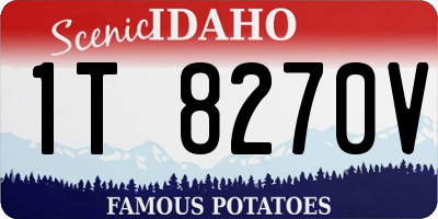 ID license plate 1T8270V