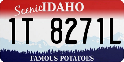 ID license plate 1T8271L