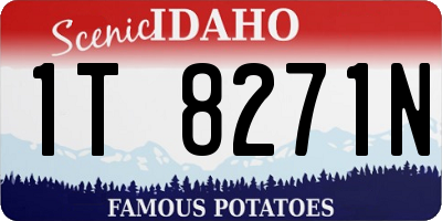 ID license plate 1T8271N