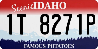 ID license plate 1T8271P