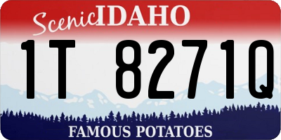 ID license plate 1T8271Q