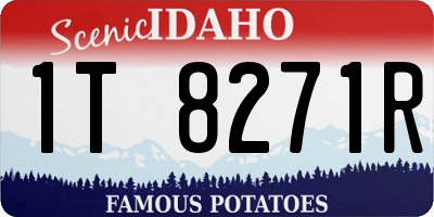 ID license plate 1T8271R