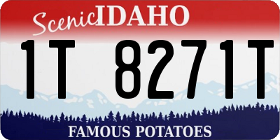 ID license plate 1T8271T