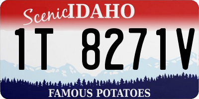 ID license plate 1T8271V