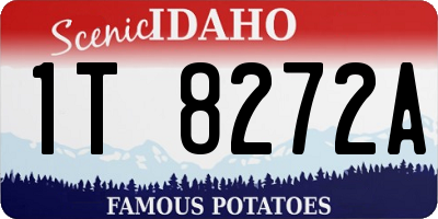 ID license plate 1T8272A
