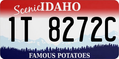 ID license plate 1T8272C