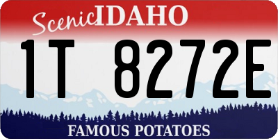 ID license plate 1T8272E