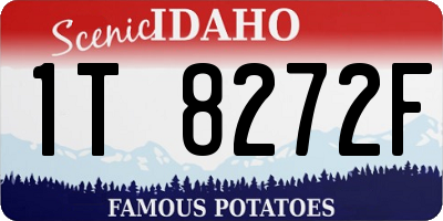 ID license plate 1T8272F