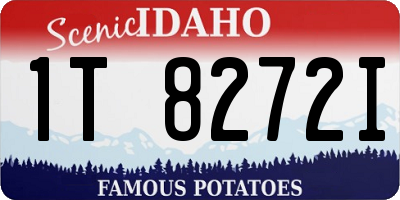 ID license plate 1T8272I