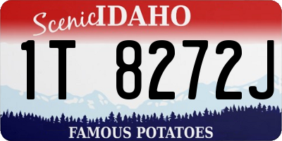 ID license plate 1T8272J