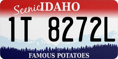 ID license plate 1T8272L