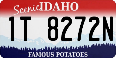 ID license plate 1T8272N