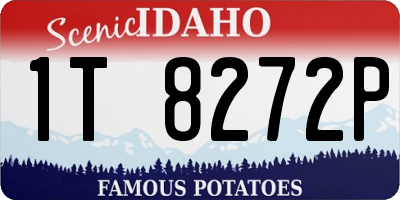 ID license plate 1T8272P