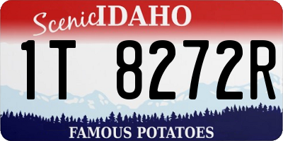 ID license plate 1T8272R